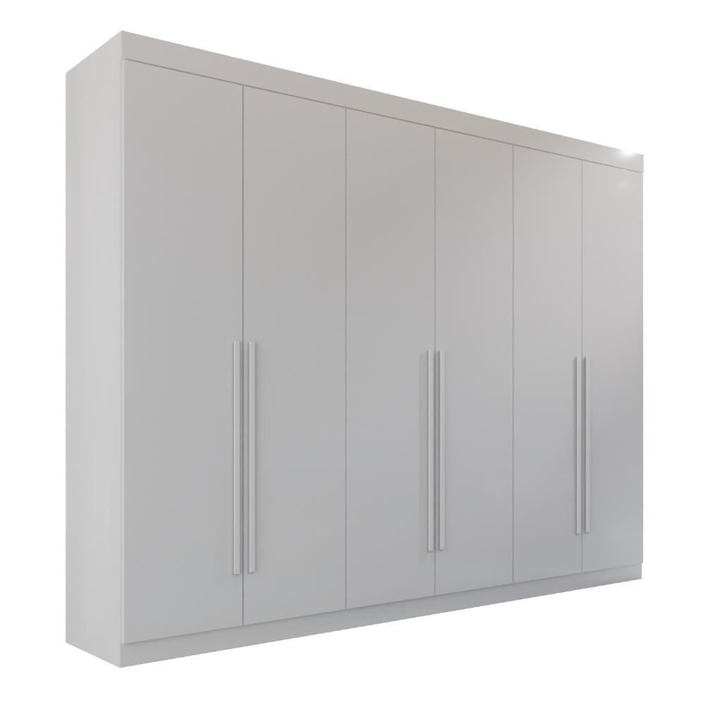Guarda Roupa Casal 100% Mdf 6 Portas 6 Gavetas Itália - Mais Móveis  Neve