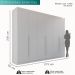 Guarda Roupa Casal 100% Mdf 6 Portas 6 Gavetas Itália - Mais Móveis  Neve