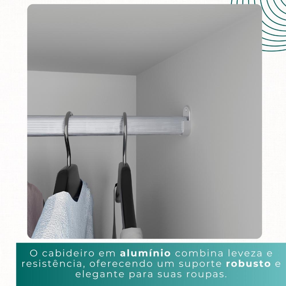 Guarda Roupa Casal 100% Mdf 6 Portas 6 Gavetas Itália - Mais Móveis  Neve