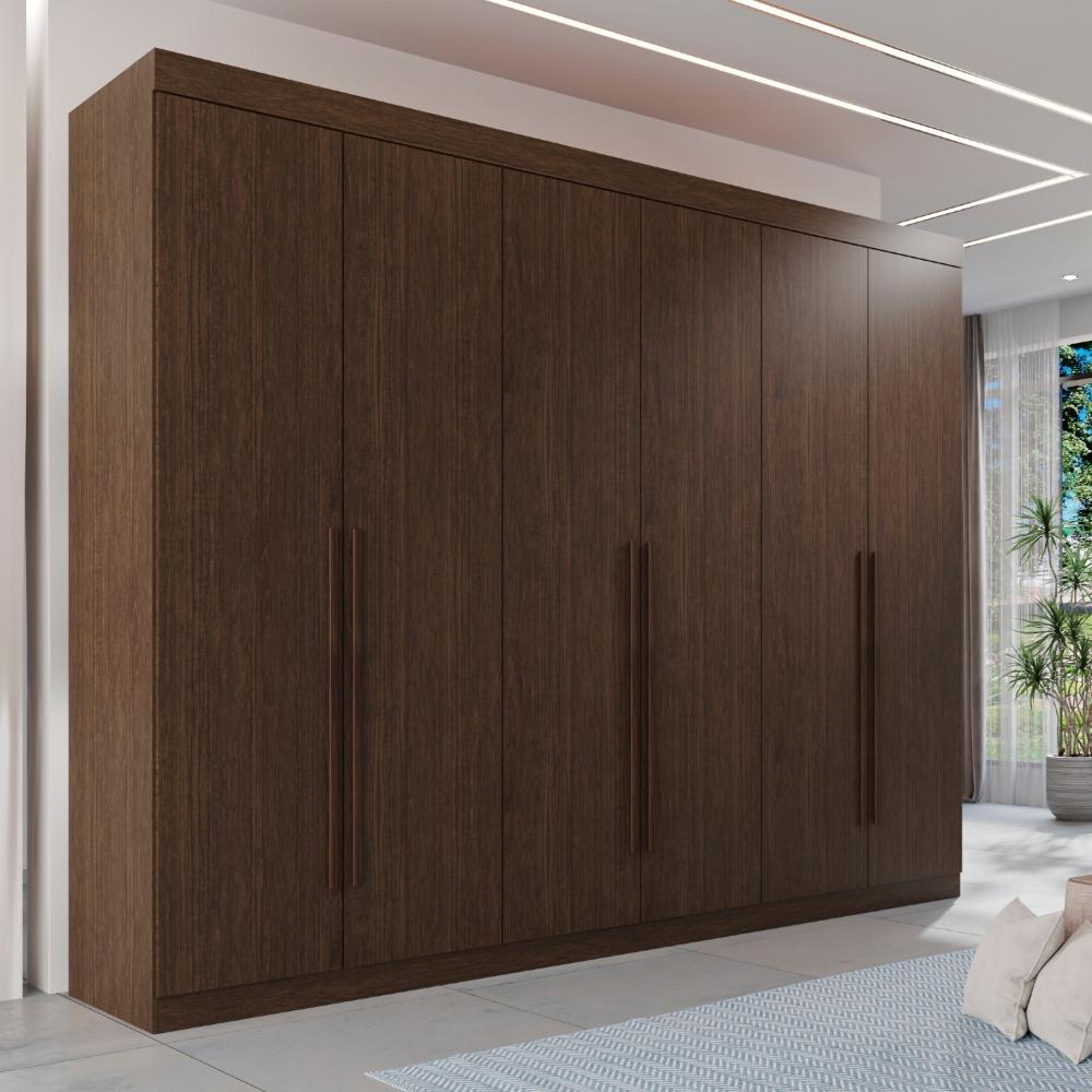 Guarda Roupa Casal 100% Mdf 6 Portas 6 Gavetas Itália - Mais Móveis  New Canion