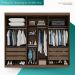 Guarda Roupa Casal 100% Mdf 6 Portas 6 Gavetas Itália - Mais Móveis  New Canion