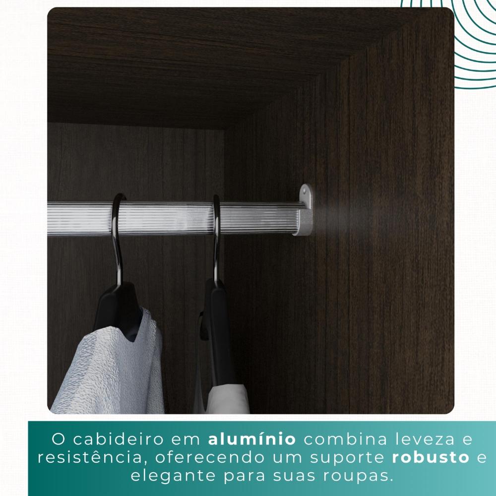 Guarda Roupa Casal 100% Mdf 6 Portas 6 Gavetas Itália - Mais Móveis  New Canion