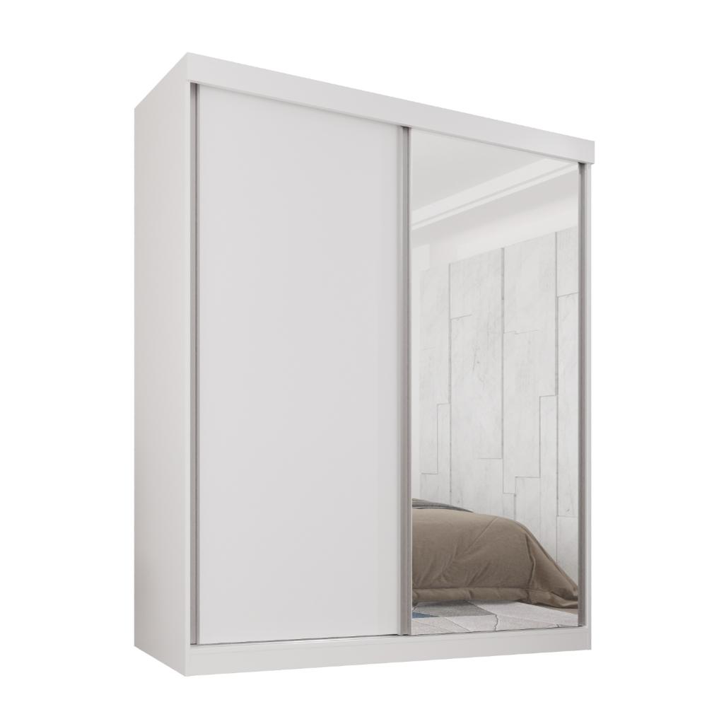 Guarda Roupa Solteiro 100% Mdf 2 Portas De Correr 3 Gavetas Com Espelho Portugal - Mais Móveis  Neve