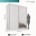 Guarda Roupa Solteiro 100% Mdf 2 Portas De Correr 3 Gavetas Com Espelho Portugal - Mais Móveis  Neve