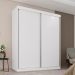 Guarda Roupa Solteiro 100% Mdf 2 Portas De Correr 3 Gavetas Portugal - Mais Moveis  Neve