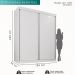 Guarda Roupa Solteiro 100% Mdf 2 Portas De Correr 3 Gavetas Portugal - Mais Moveis  Neve