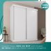 Guarda Roupa Solteiro 100% Mdf 2 Portas De Correr 3 Gavetas Portugal - Mais Moveis  Neve