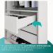 Guarda Roupa Solteiro 100% Mdf 2 Portas De Correr 3 Gavetas Portugal - Mais Moveis  Neve