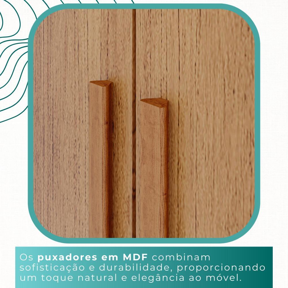 Guarda Roupas 100%  Mdf 6 Portas 5 Gavetas Moscou - Mais Móveis  Cinamomo
