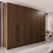 Guarda Roupas 100%  Mdf 6 Portas 5 Gavetas Moscou - Mais Móveis  New Canion