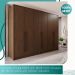 Guarda Roupas 100%  Mdf 6 Portas 5 Gavetas Moscou - Mais Móveis  New Canion