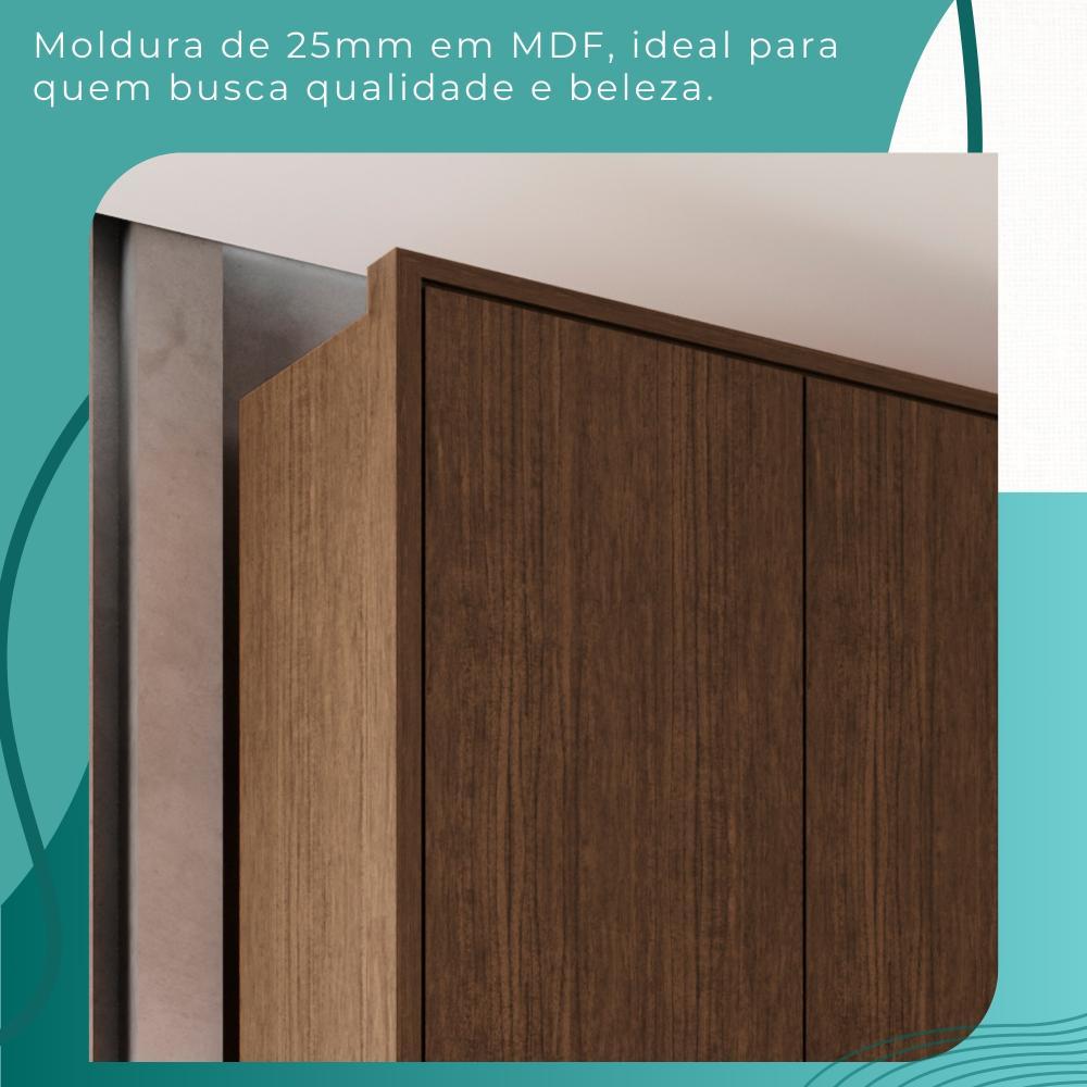 Guarda Roupas 100%  Mdf 6 Portas 5 Gavetas Moscou - Mais Móveis  New Canion