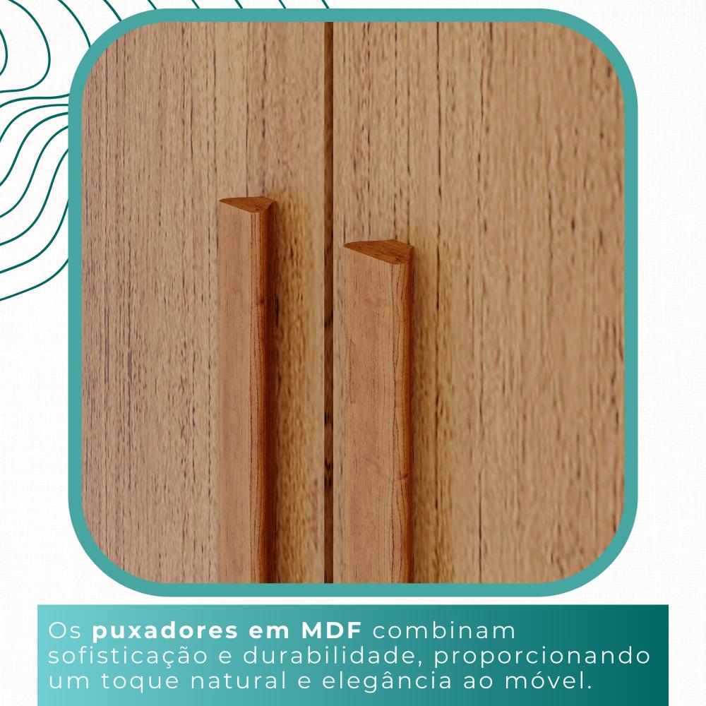 Guarda Roupas Casal 100% Mdf 6 Portas 5 Gavetas Moscou Ripado - Mais Móveis  Cinamomo
