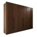 Guarda Roupas Casal 100% Mdf 6 Portas 5 Gavetas Moscou Ripado - Mais Móveis  New Canion
