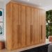 Guarda-roupa Casal 100% Mdf 6 Portas 4 Gavetas Grécia -  Mais Móveis  Cinamomo