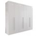 Guarda-roupa Casal 100% Mdf 6 Portas 4 Gavetas Grécia -  Mais Móveis  Neve