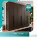 Guarda-roupa Casal 100% Mdf 6 Portas 4 Gavetas Grécia -  Mais Móveis  New Canion
