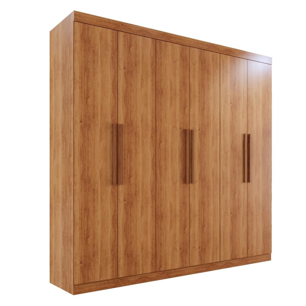 Guarda-roupa Casal 6 Portas 3 Gavetas Espanha - Mais Móveis  Cinamomo