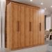 Guarda-roupa Casal 6 Portas 3 Gavetas Espanha - Mais Móveis  Cinamomo