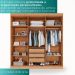 Guarda-roupa Casal 6 Portas 3 Gavetas Espanha - Mais Móveis  Cinamomo