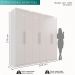 Guarda-roupa Casal 6 Portas 3 Gavetas Espanha - Mais Móveis  Neve