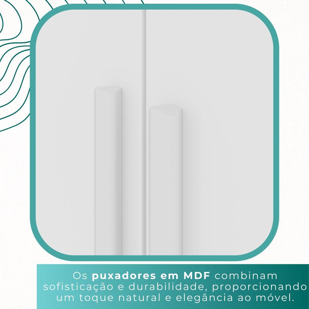 Guarda-roupa Casal 6 Portas 3 Gavetas Espanha - Mais Móveis  Neve