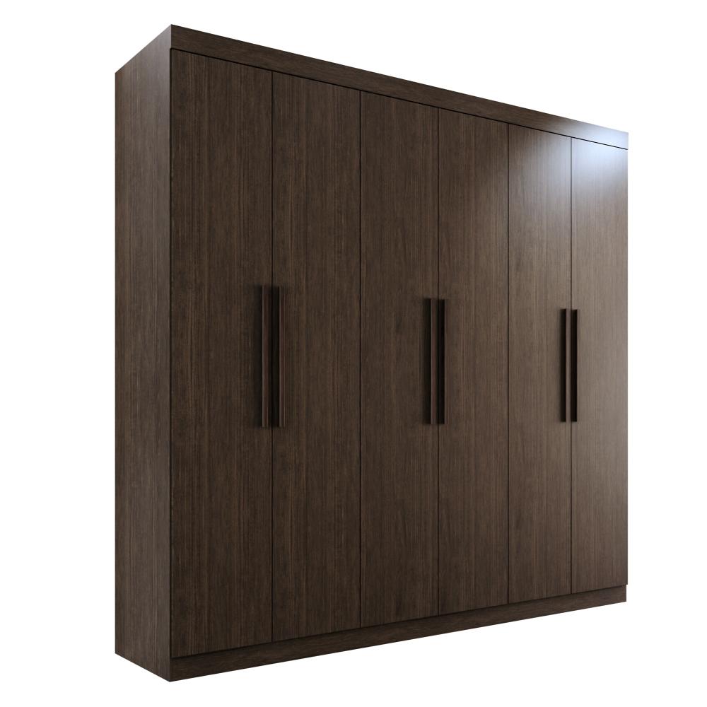 Guarda-roupa Casal 6 Portas 3 Gavetas Espanha - Mais Móveis  New Canion