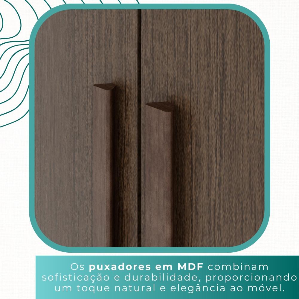 Guarda-roupa Casal 6 Portas 3 Gavetas Espanha - Mais Móveis  New Canion