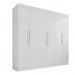 Guarda-roupa Casal 6 Portas 4 Gavetas Roma - Mais Móveis  Neve