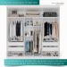 Guarda-roupa Casal 6 Portas 4 Gavetas Roma - Mais Móveis  Neve