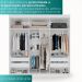 Guarda-roupa Casal 6 Portas 4 Gavetas Roma - Mais Móveis  Neve