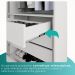 Guarda-roupa Casal 6 Portas 4 Gavetas Roma - Mais Móveis  Neve