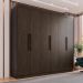 Guarda-roupa Casal 6 Portas 4 Gavetas Roma - Mais Móveis  New Canion