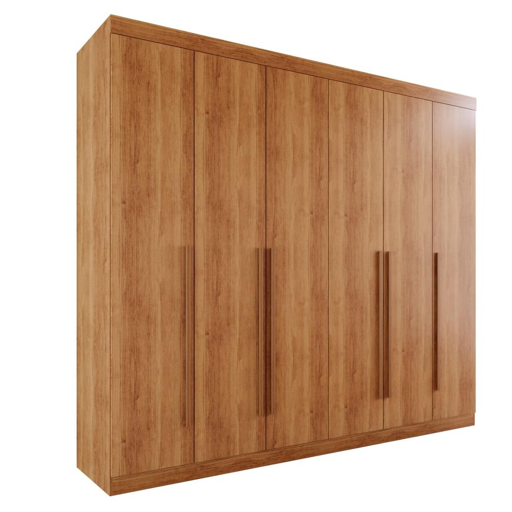Guarda-roupa Casal 6 Portas 6 Gavetas Sparta - Mais Móveis  Cinamomo