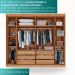 Guarda-roupa Casal 6 Portas 6 Gavetas Sparta - Mais Móveis  Cinamomo