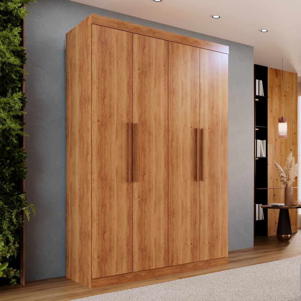 Guarda-roupa Solteiro 4 Portas 3 Gavetas Espanha - Mais Móveis  Cinamomo