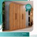 Guarda-roupa Solteiro 4 Portas 3 Gavetas Espanha - Mais Móveis  Cinamomo