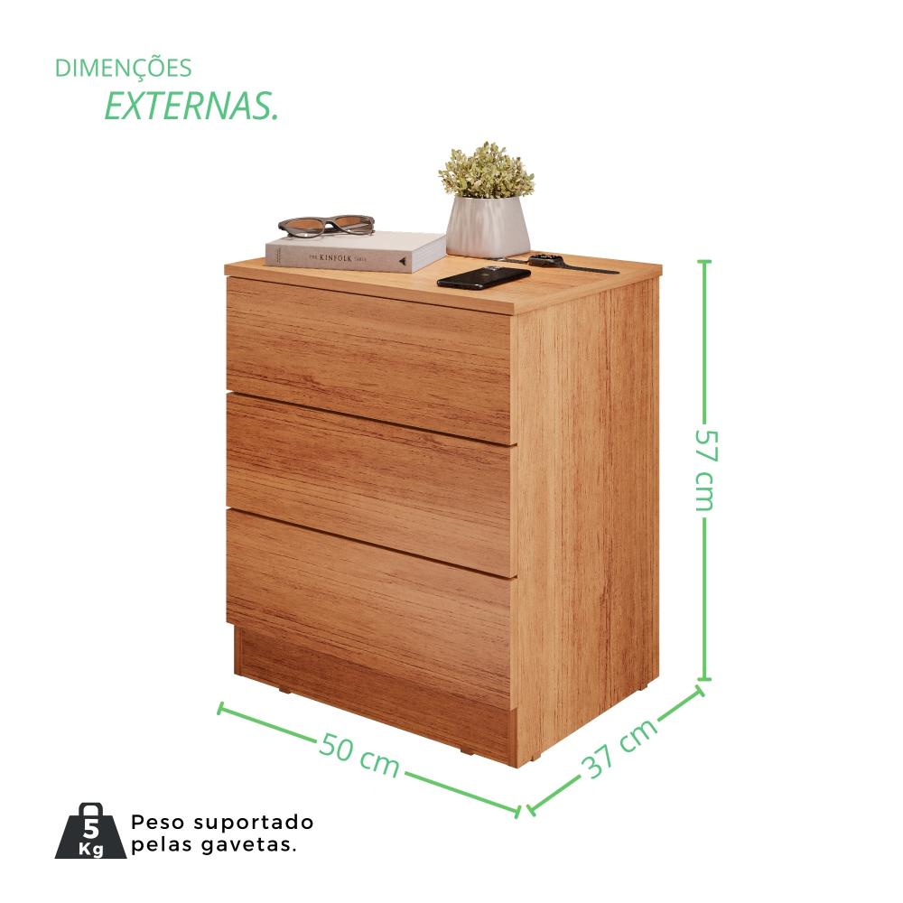 Mesa De Cabeceira Paris - Mais Móveis  Cinamomo