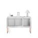 Aparador Buffet com 3 Portas Bari Branco Cobre