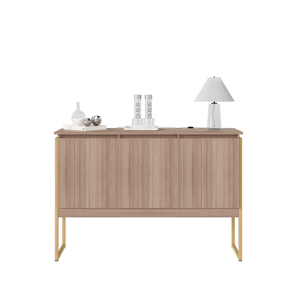Aparador Buffet com 3 Portas Bari Montana Dourado
