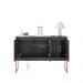 Aparador Buffet com 3 Portas Bari Preto Cobre