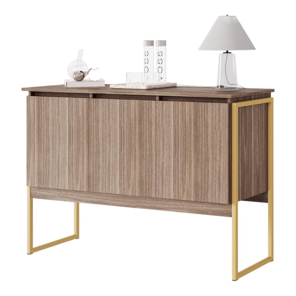 Aparador Dourado 3 Portas Affara Dourado  