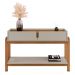 Aparador Retrô com 2 Gavetas Harman Off White Cedro