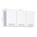 Armário Aéreo 3 Portas Ipixuna Branco