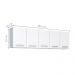 Armário Aéreo 5 Portas Ipixuna Branco