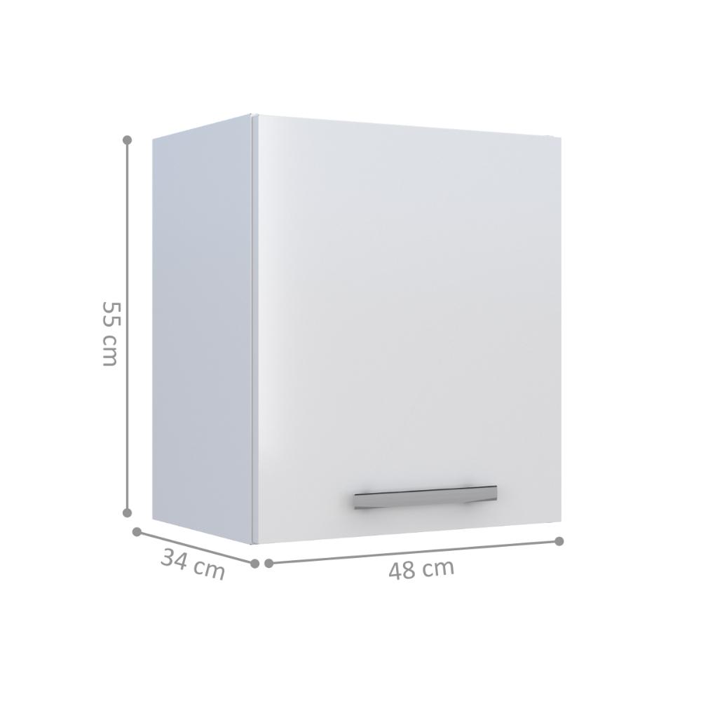Armário Aéreo com 1 Porta Araci Branco