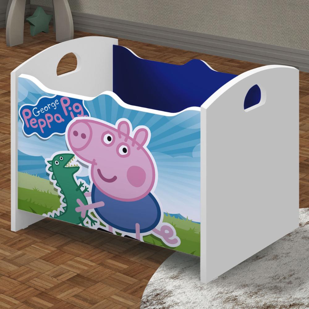 Baú Infantil Organizador Venezuela Azul Branco