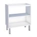 Balcão para Cooktop 4 Bocas de Cozinha Silves Branco