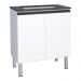 Balcão para Cooktop 5 Bocas de Cozinha Silves Branco