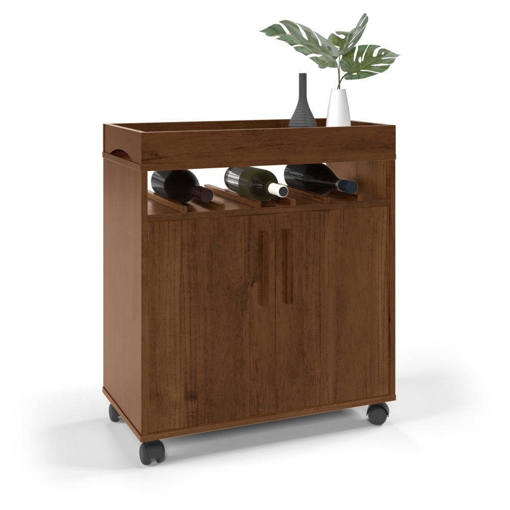 Bancada Bar Renens Canela com 2 Portas